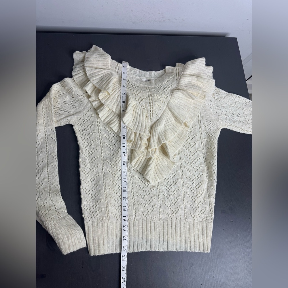 Tularosa Manny Ivory Ruffle Sweater - Picture 6 of 6